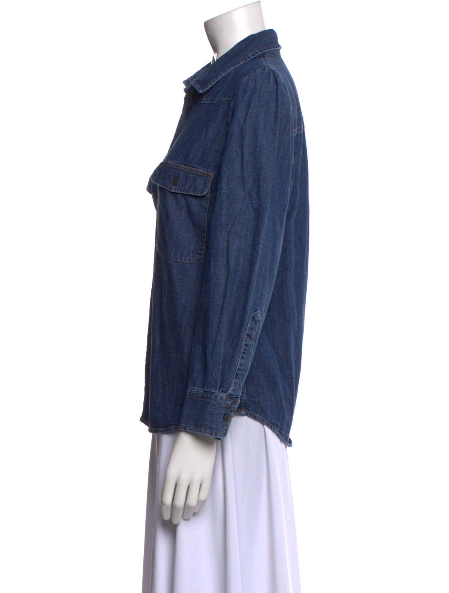 Goop G. Label Long Sleeve Button-Up Top