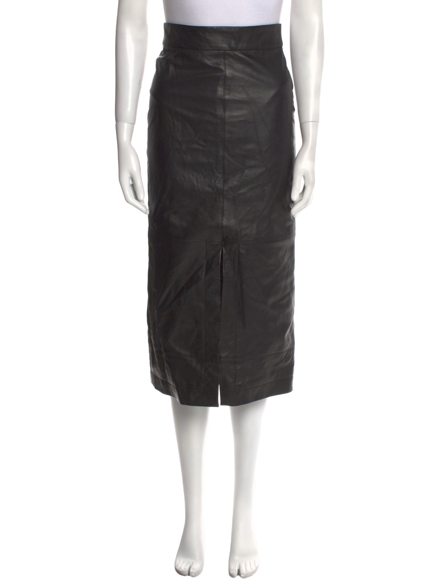 Goop G. Label Leather Midi Length Skirt