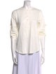 Goop G. Label Three-Quarter Sleeve Button-Up Top
