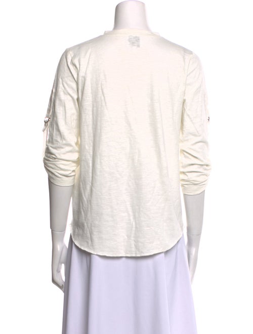 Goop G. Label Three-Quarter Sleeve Button-Up Top