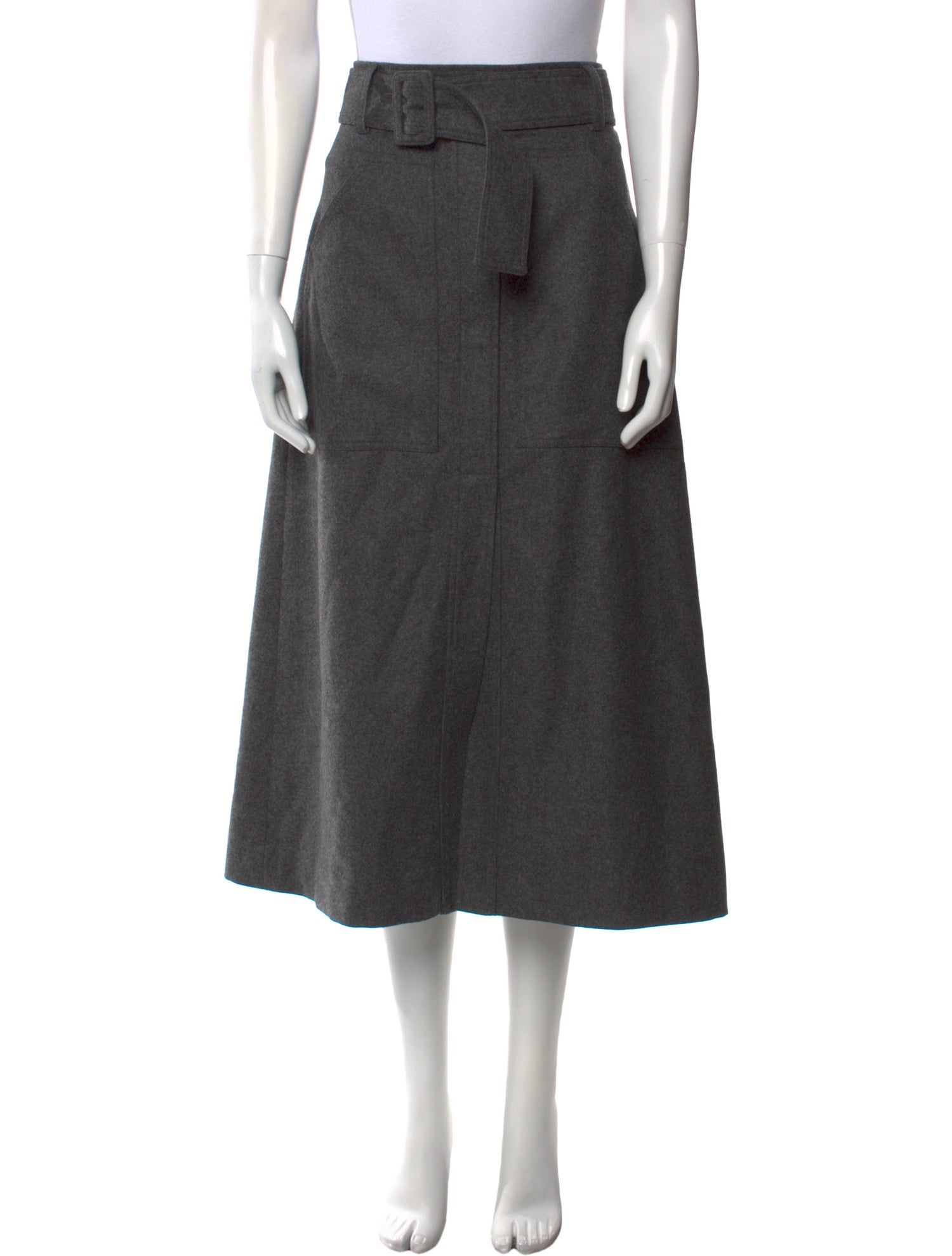 Goop G. Label Wool Midi Length Skirt