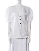 Goop G. Label Linen V-Neck Button-Up Top