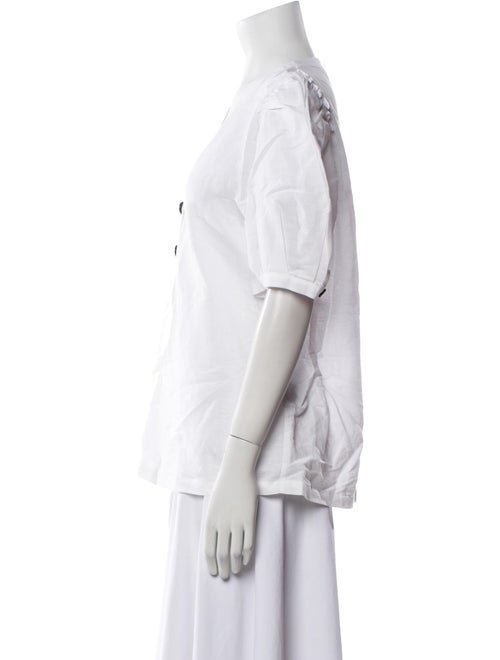 Goop G. Label Linen V-Neck Button-Up Top