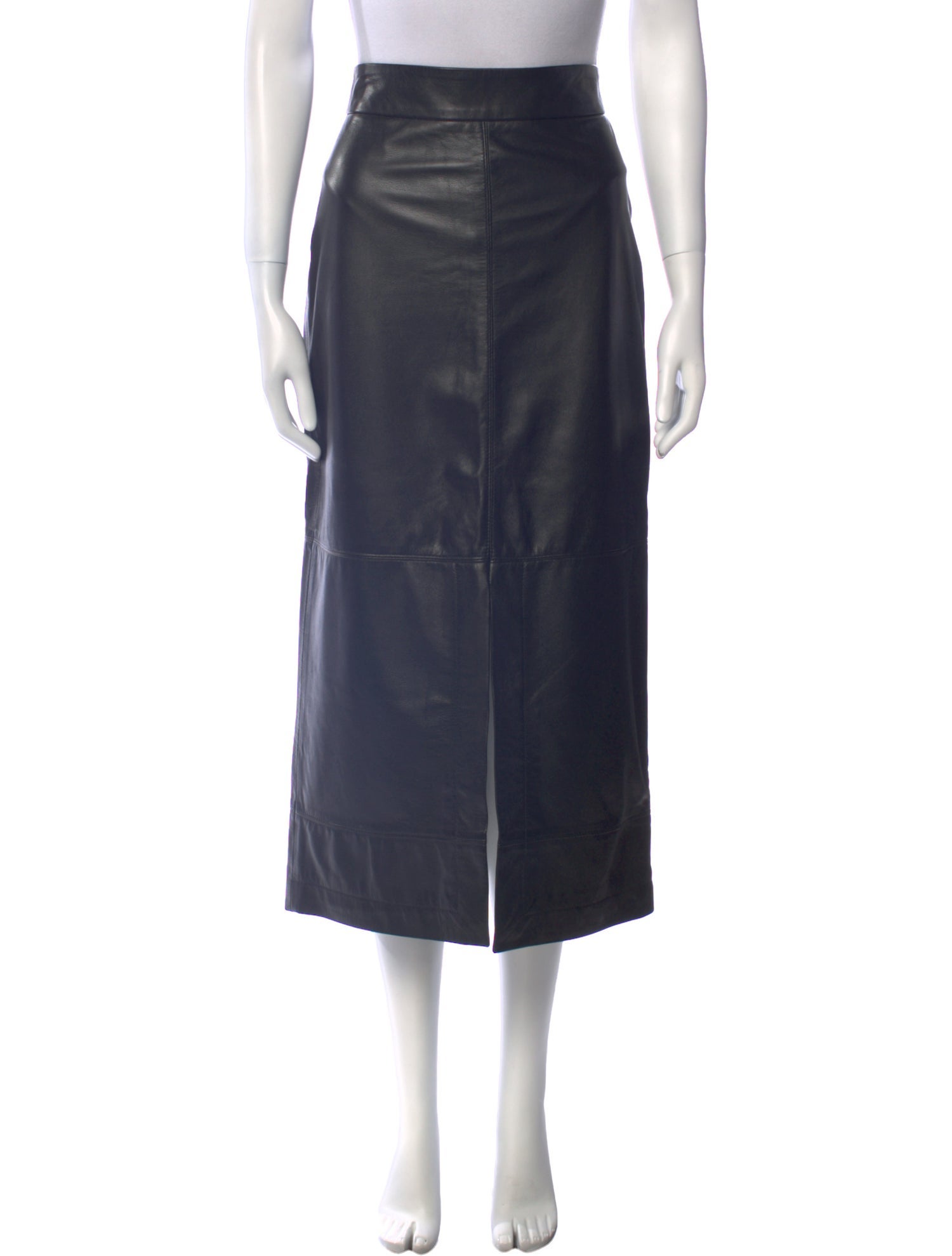 Goop G. Label Leather Midi Length Skirt