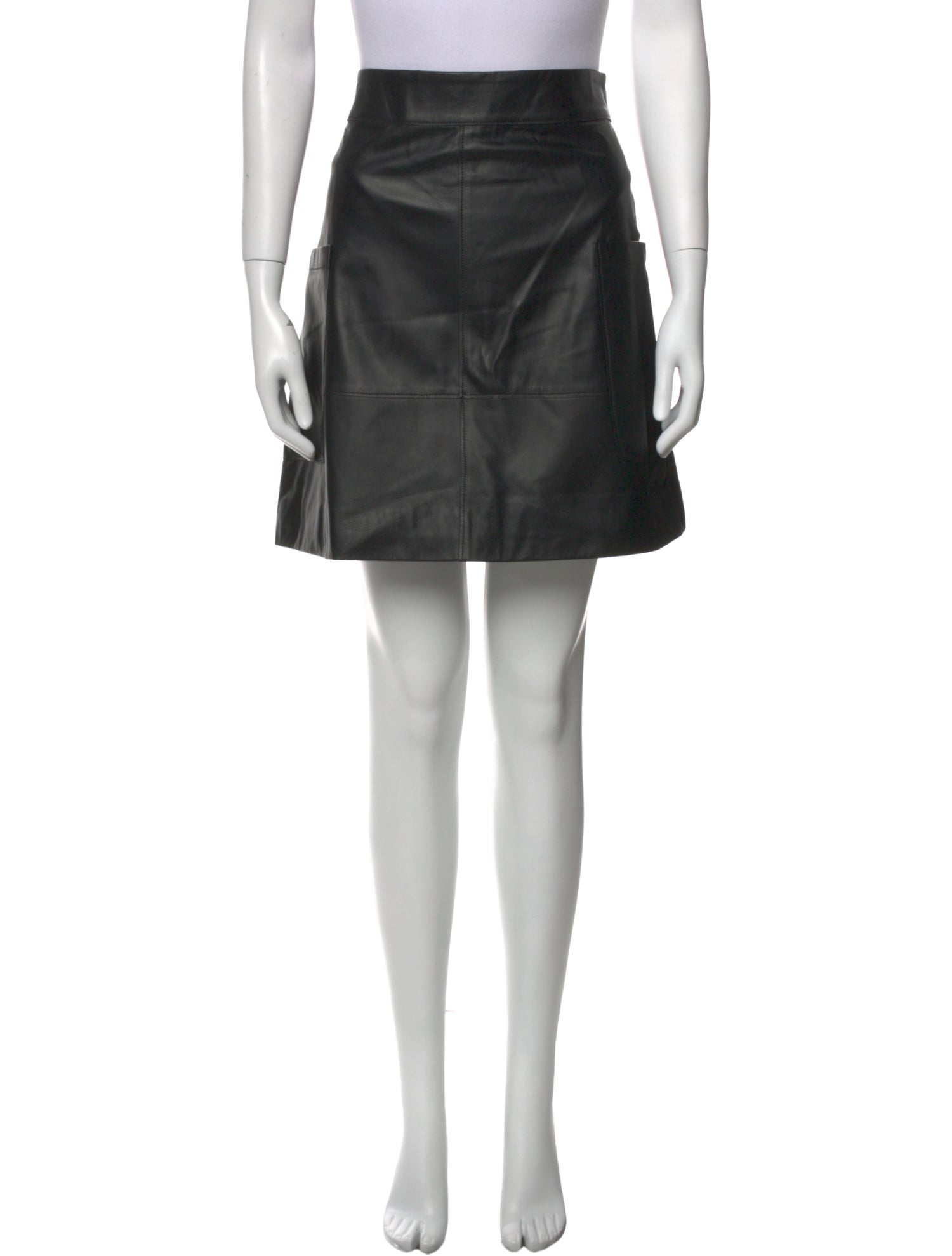 Goop G. Label Leather Mini Skirt