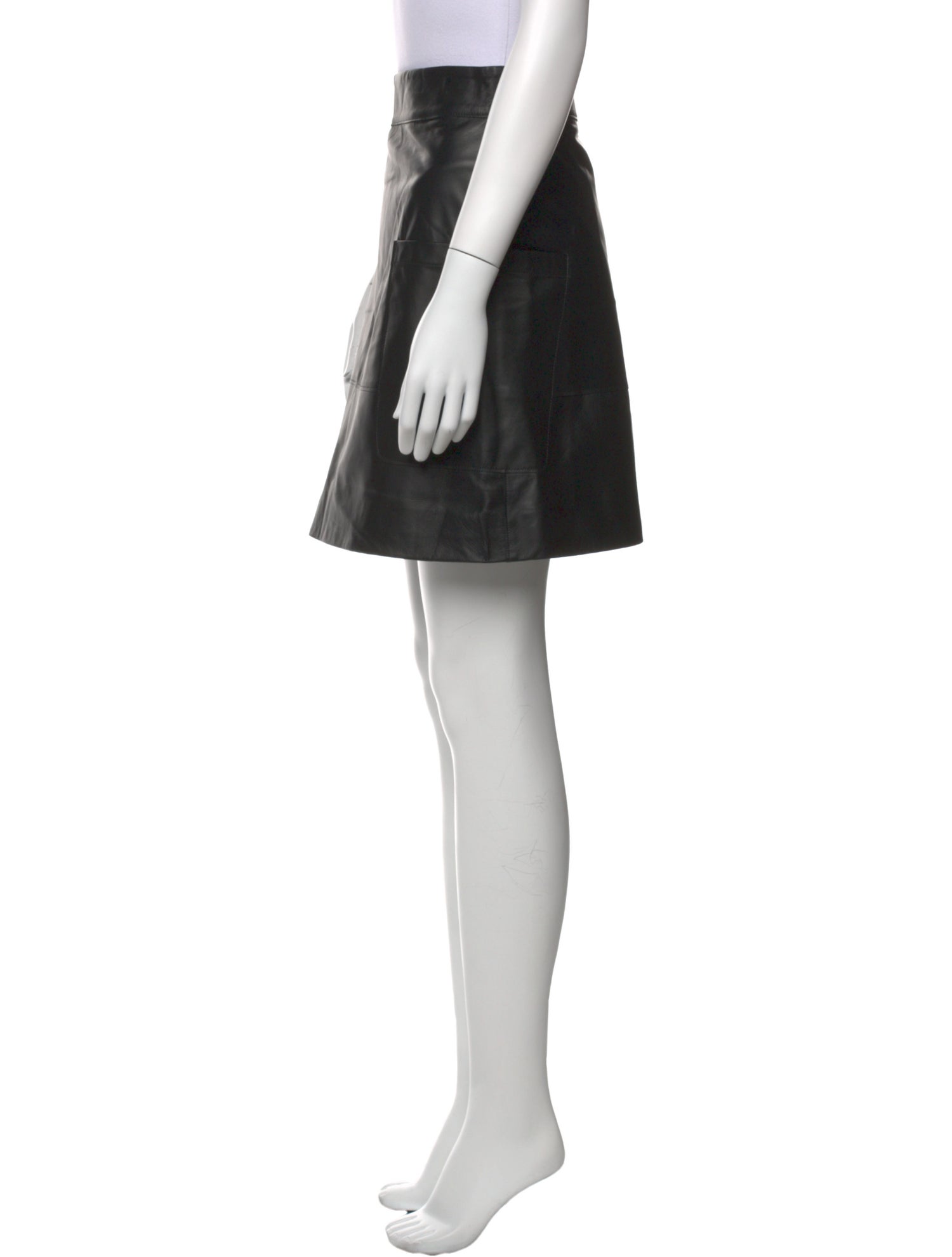 Goop G. Label Leather Mini Skirt