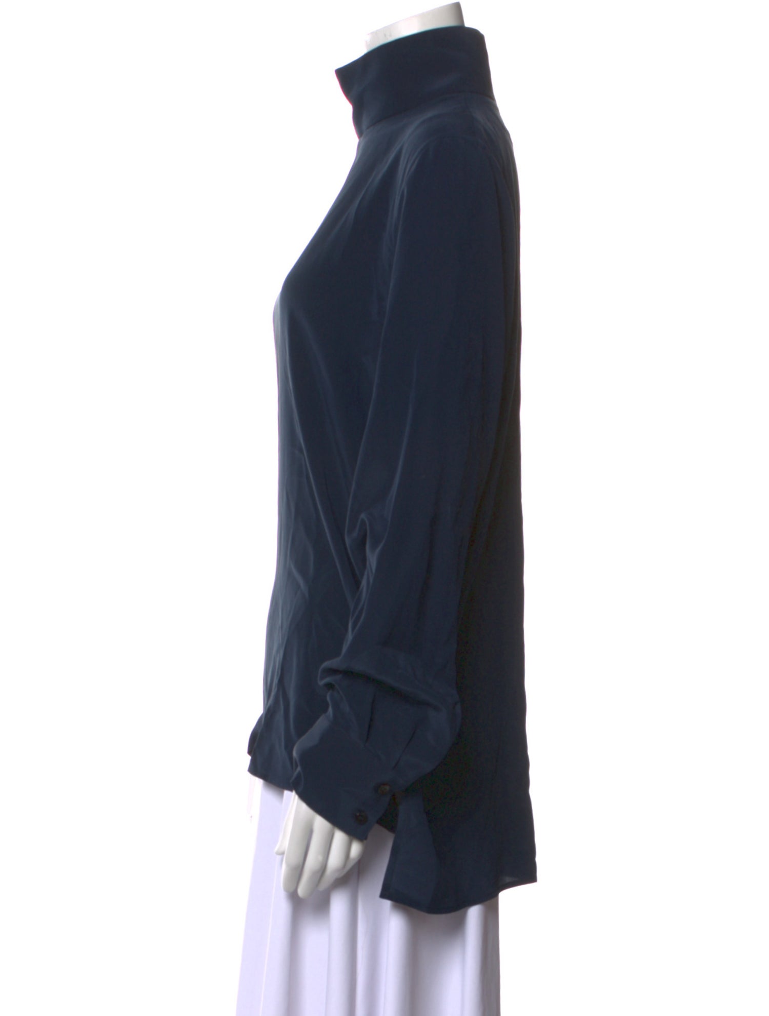 Goop G. Label Silk Turtleneck Sweatshirt