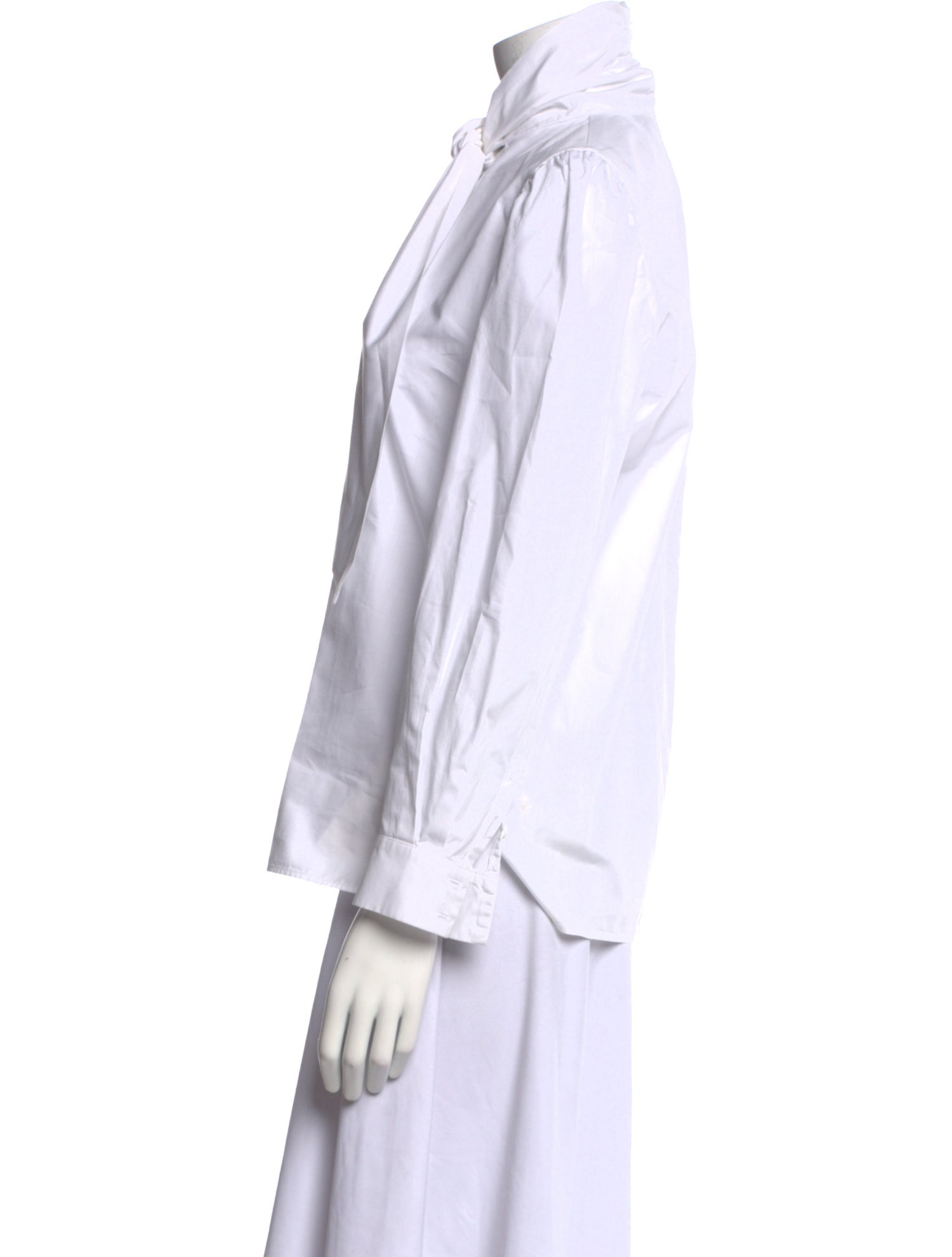 Goop G. Label Mock Neck Long Sleeve Blouse