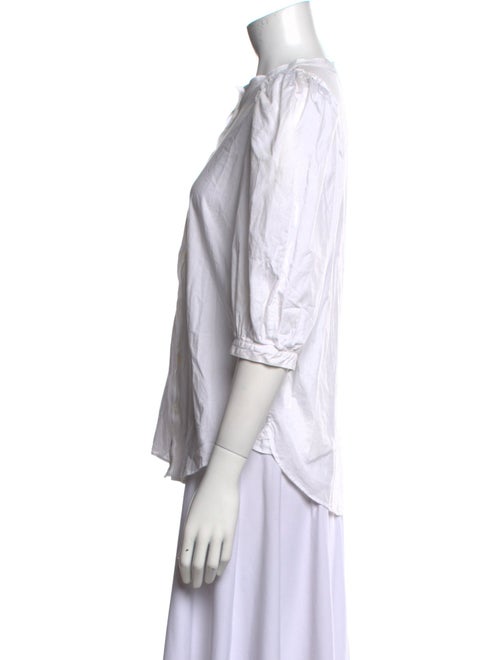 Goop G. Label Three-Quarter Sleeve Button-Up Top