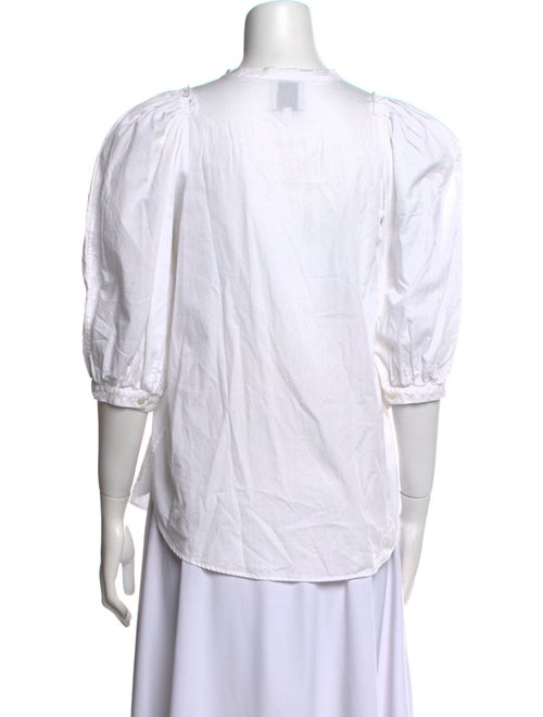 Goop G. Label Three-Quarter Sleeve Button-Up Top