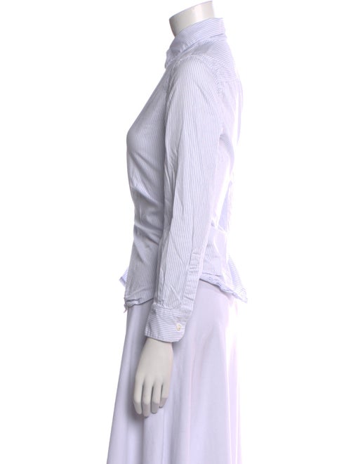 Goop G. Label Striped Long Sleeve Button-Up Top