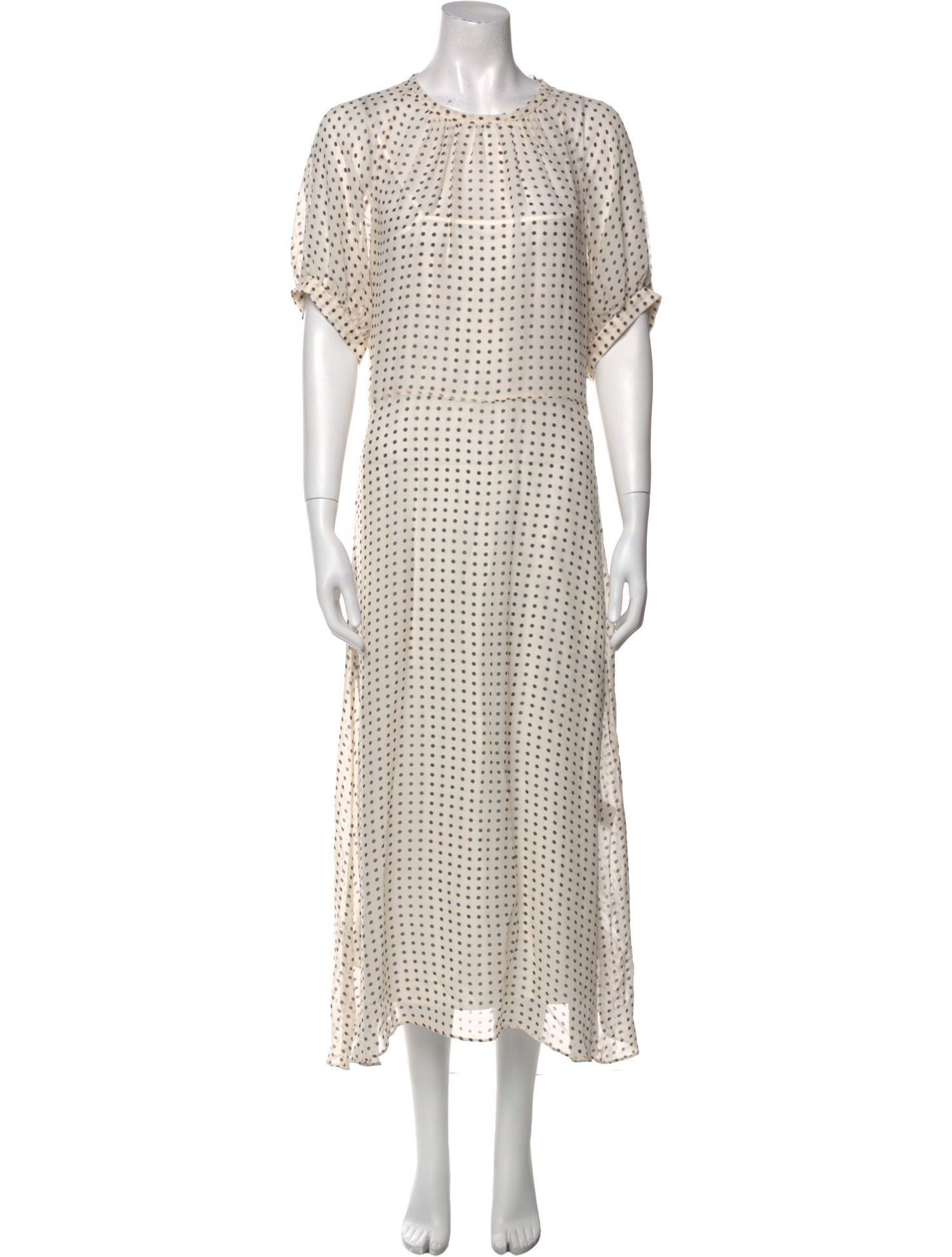Goop G. Label Polka Dot Print Long Dress
