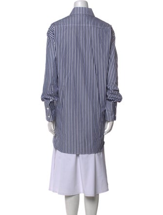 Goop G. Label Striped Long Sleeve Button-Up Top