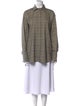 Goop G. Label Plaid Print Long Sleeve Button-Up Top