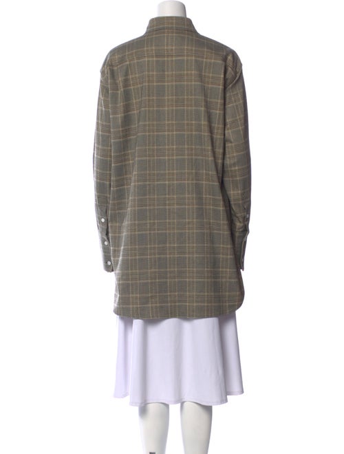 Goop G. Label Plaid Print Long Sleeve Button-Up Top