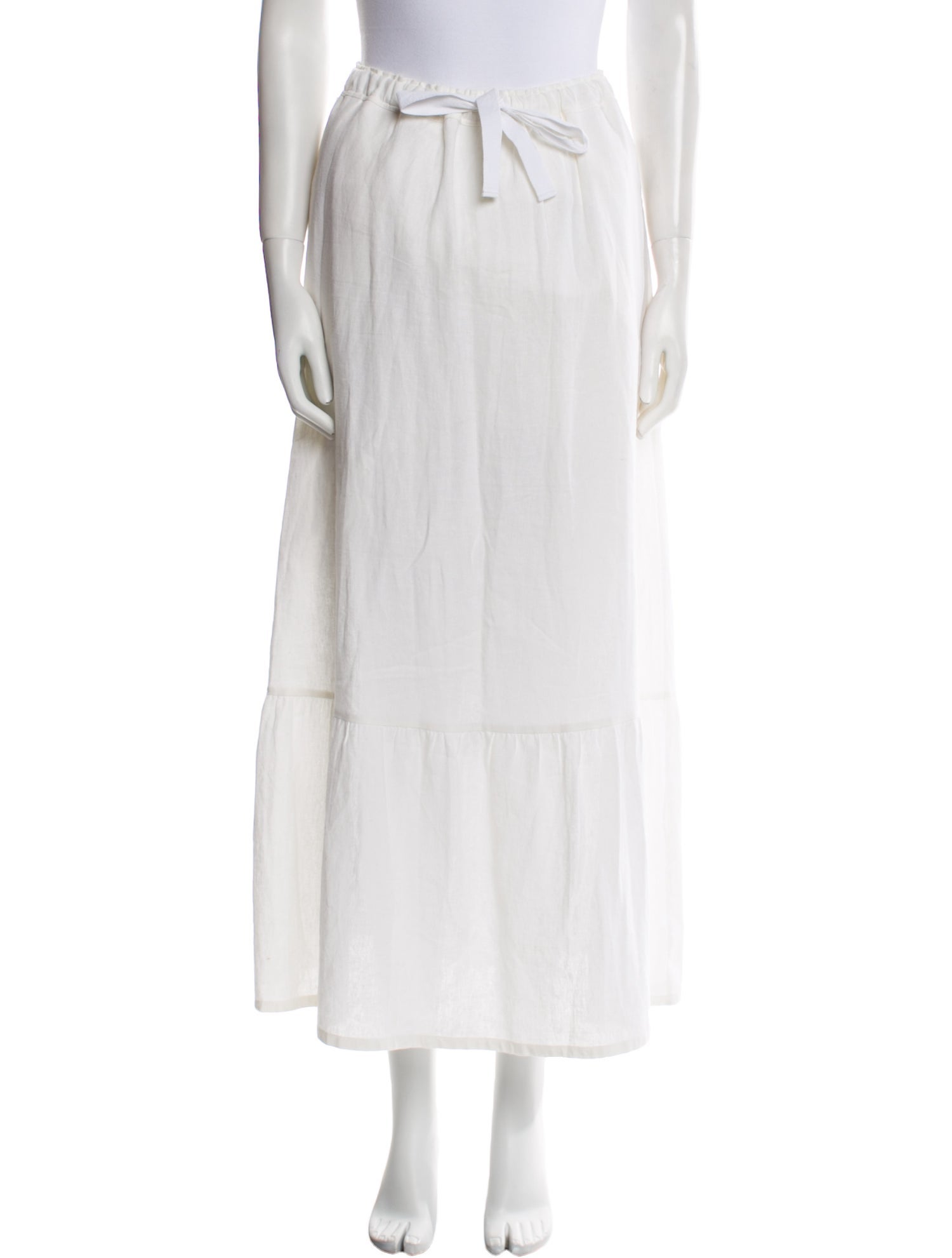 Goop G. Label Linen Midi Length Skirt