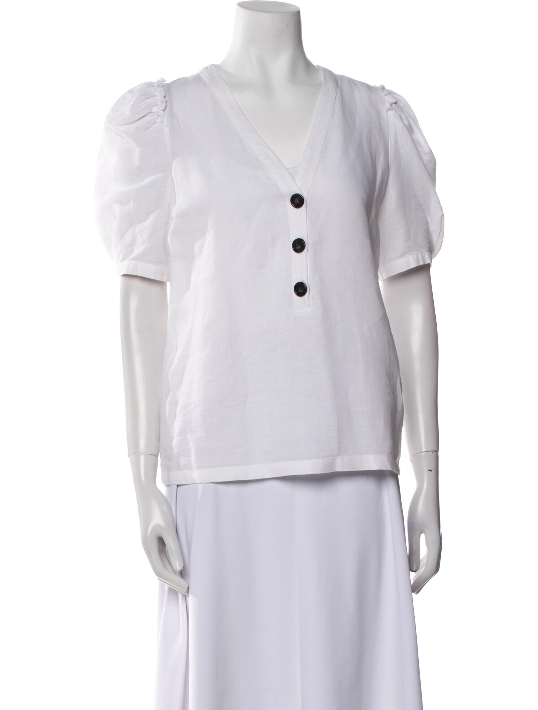 Goop G. Label Linen V-Neck Polo