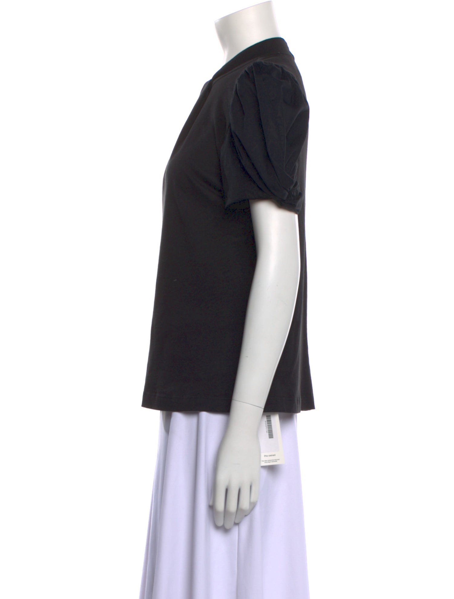 Goop G. Label Crew Neck Short Sleeve Blouse