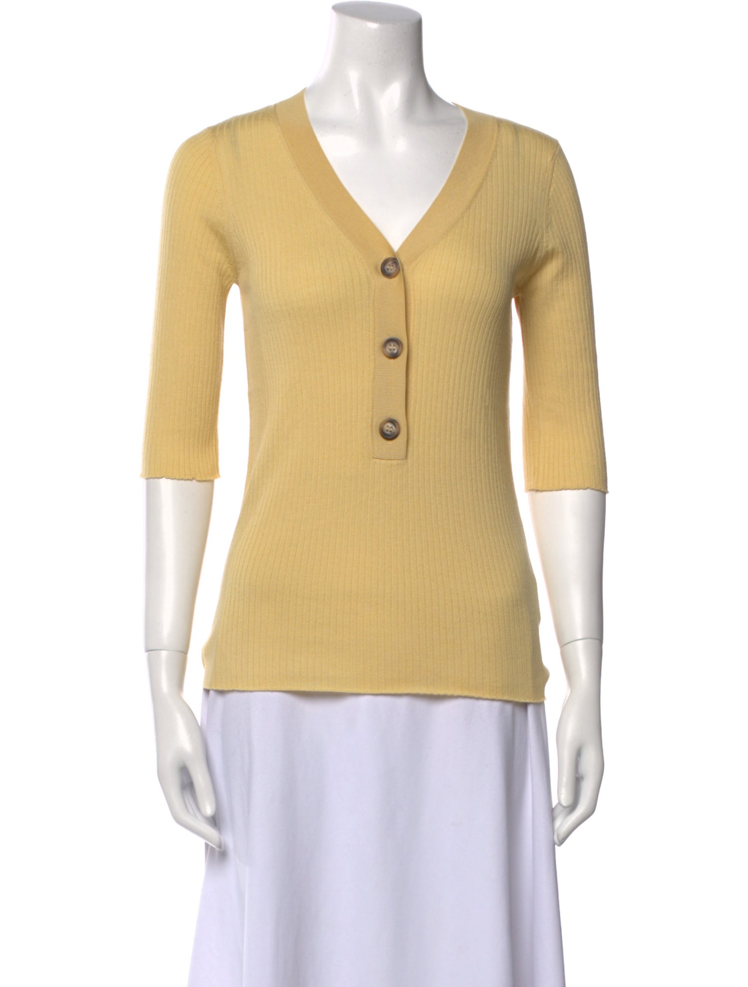 Goop G. Label Virgin Wool V-Neck Sweater