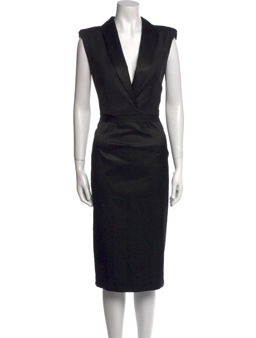 Goop G. Label V-Neck Midi Length Dress