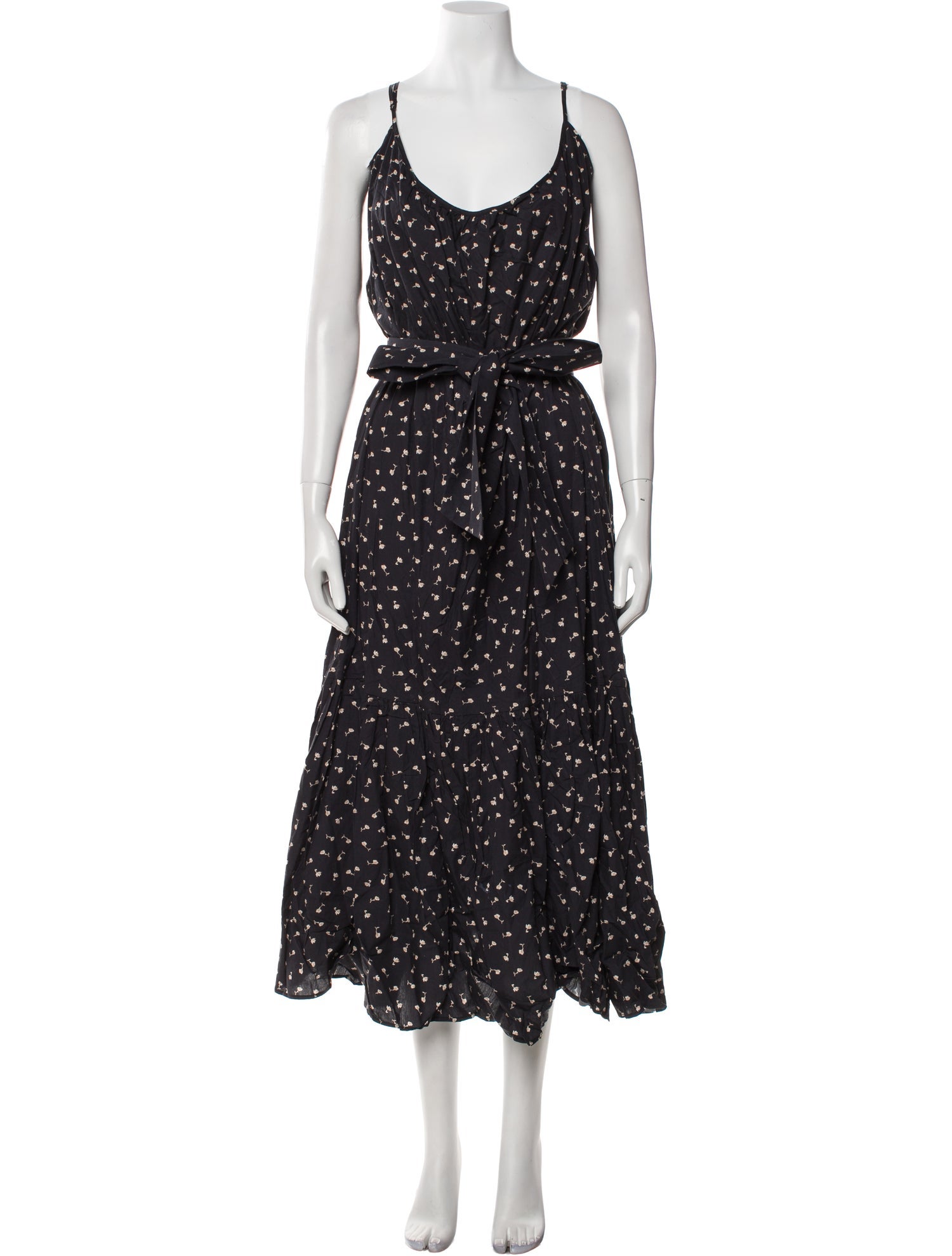 Goop G. Label Polka Dot Print Long Dress