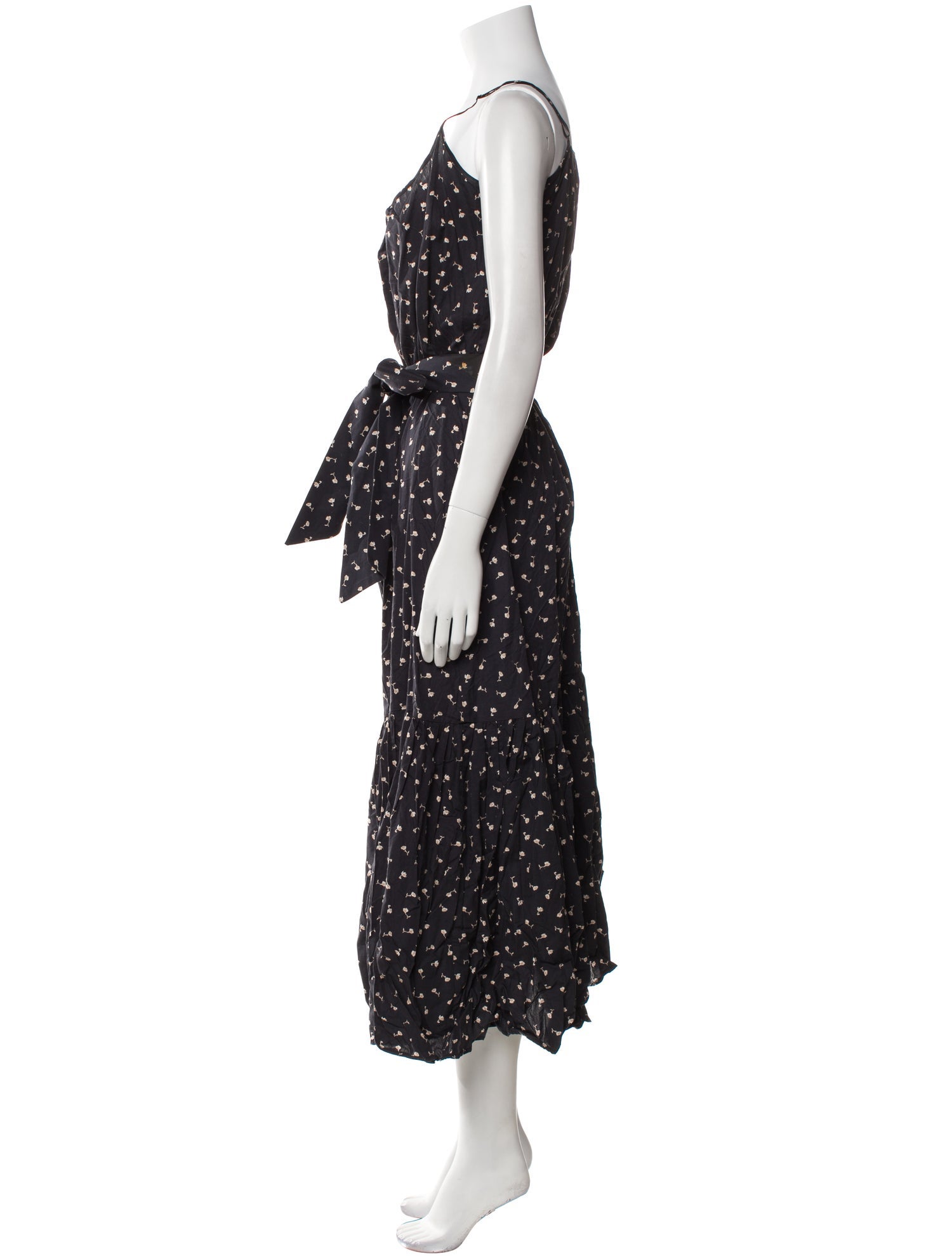 Goop G. Label Polka Dot Print Long Dress