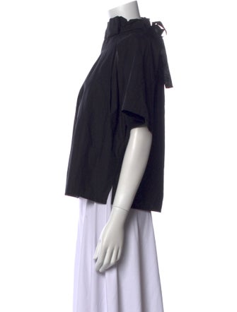 Goop G. Label Mock Neck Short Sleeve Top