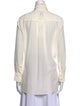 Goop G. Label Silk Mock Neck Button-Up Top