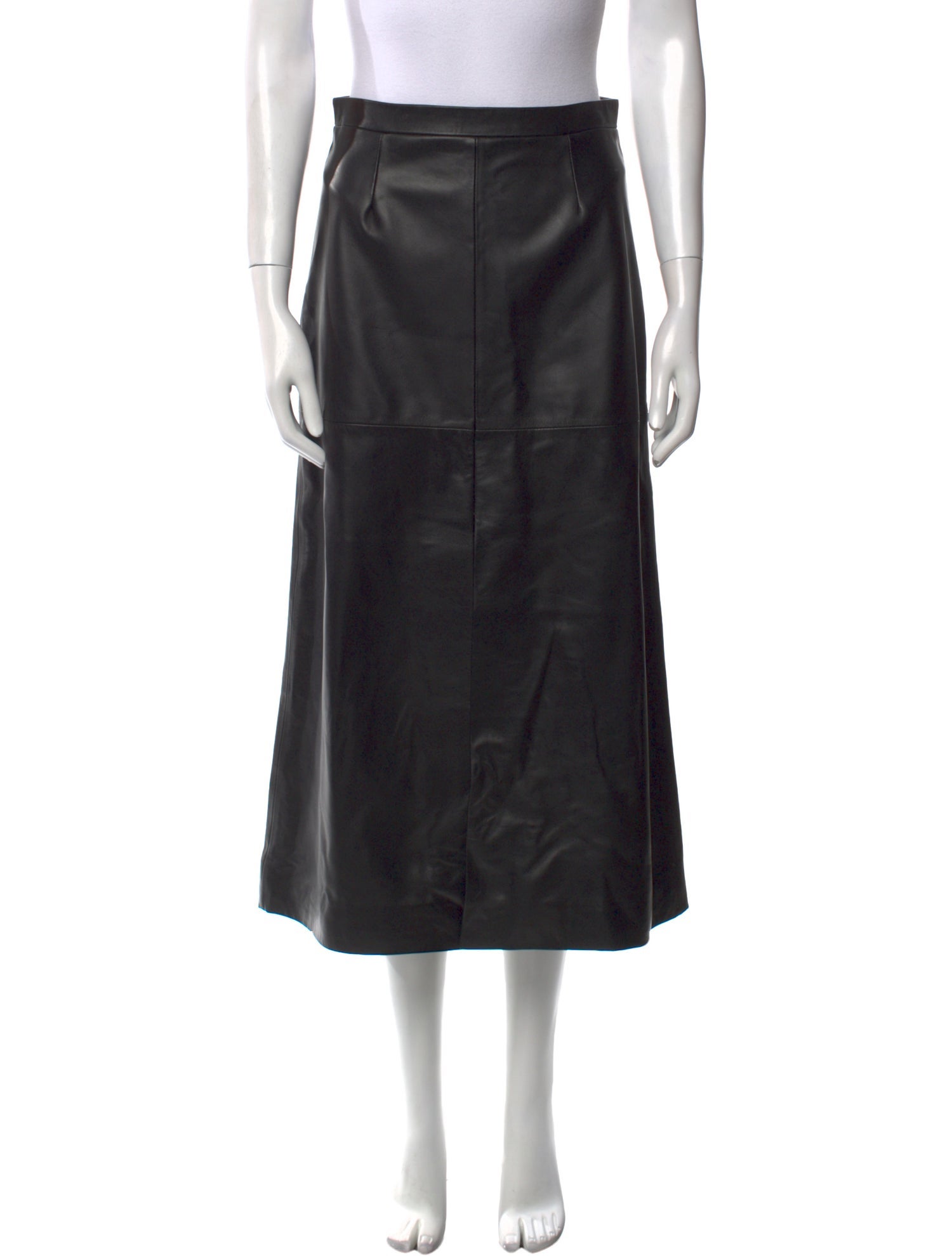 Goop G. Label Leather Midi Length Skirt
