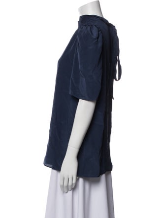 Goop G. Label Silk Mock Neck Blouse