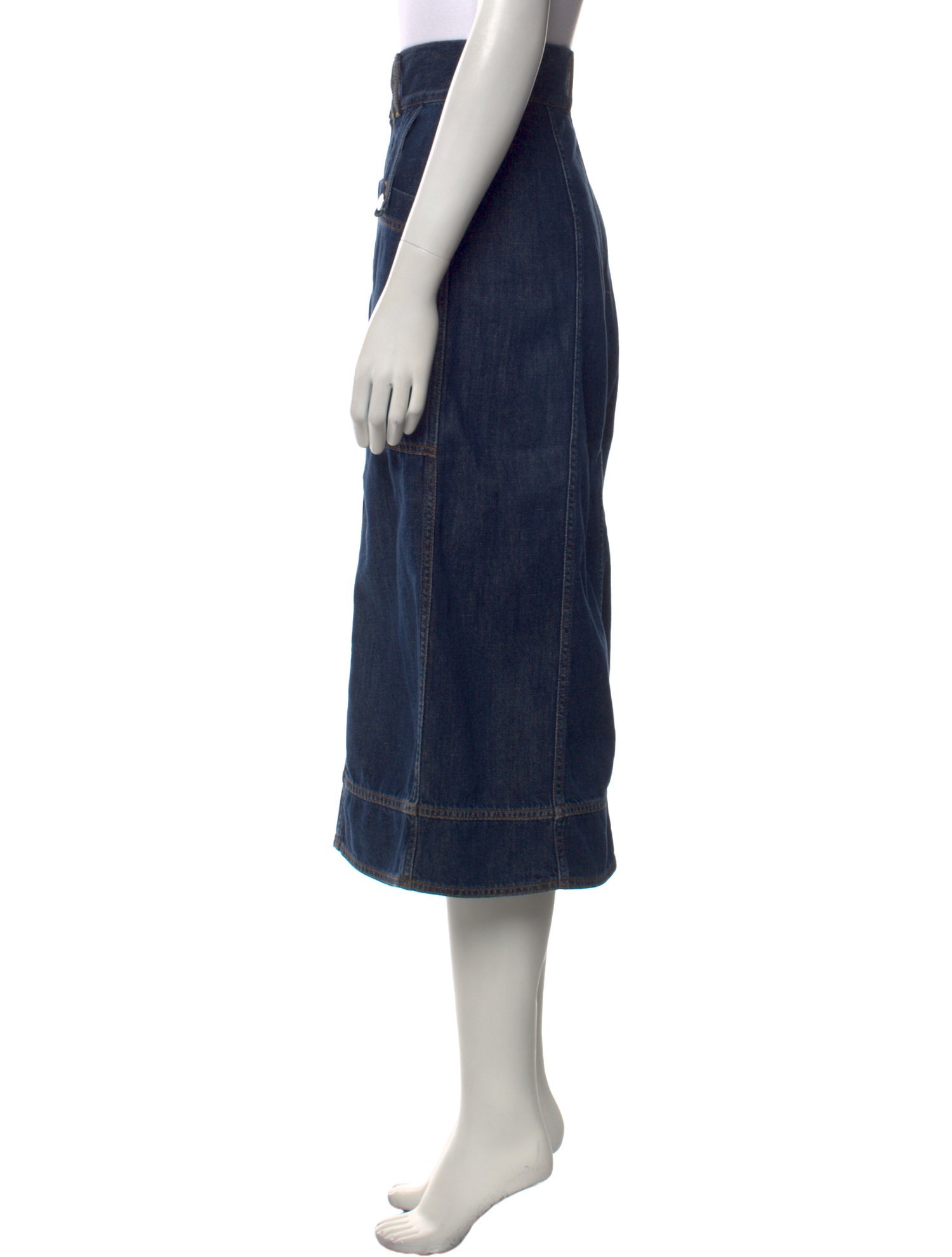 Goop G. Label Cutout Accent Midi Length Skirt