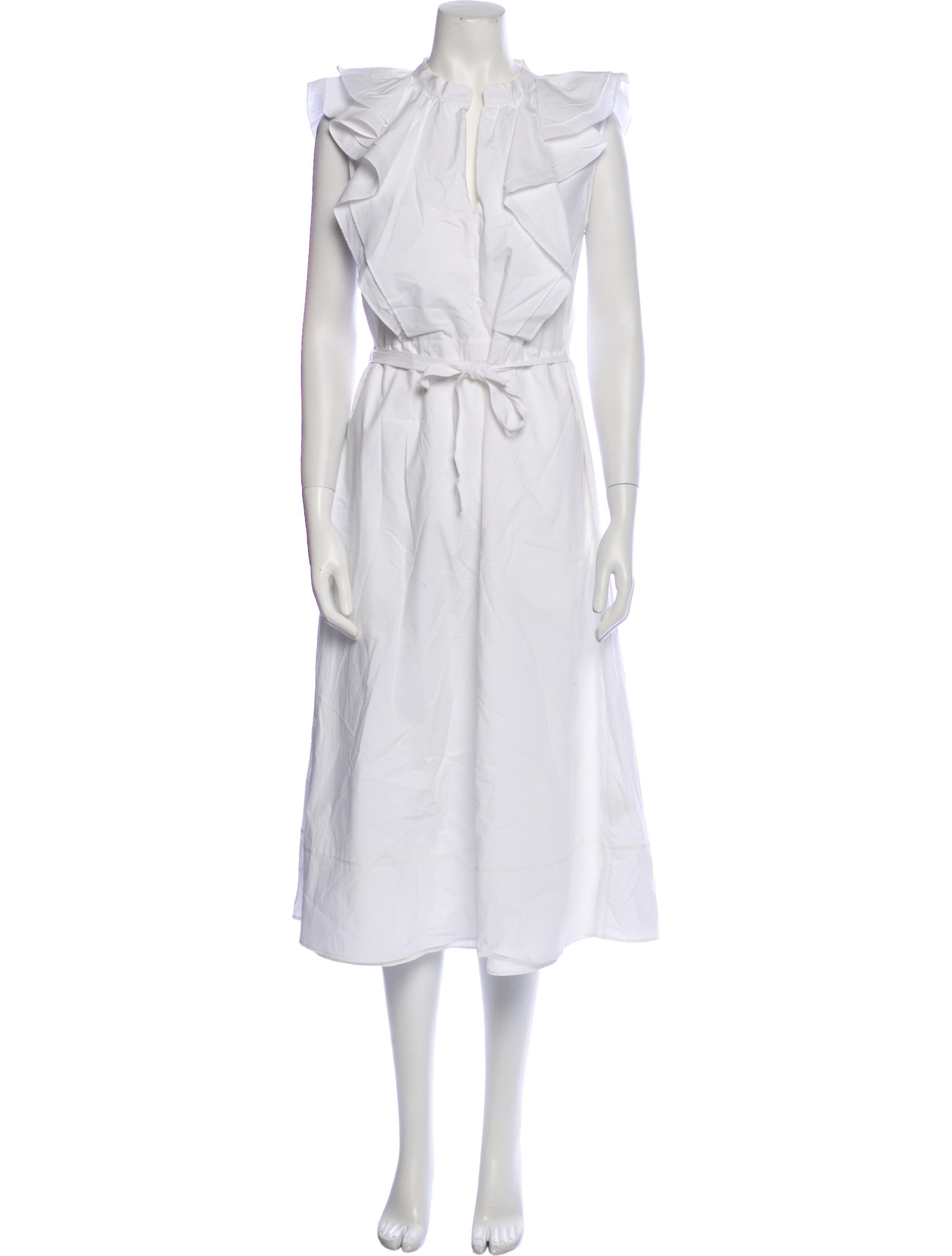 Goop G. Label Mock Neck Midi Length Dress