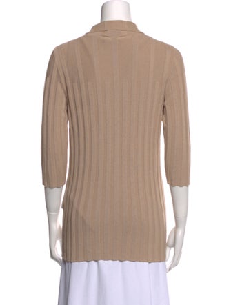 Goop G. Label Three-Quarter Sleeve Button-Up Top