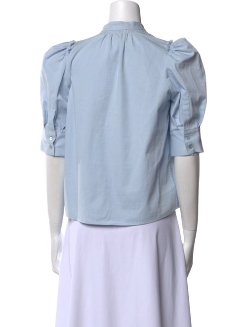 Goop G. Label V-Neck Three-Quarter Sleeve Blouse