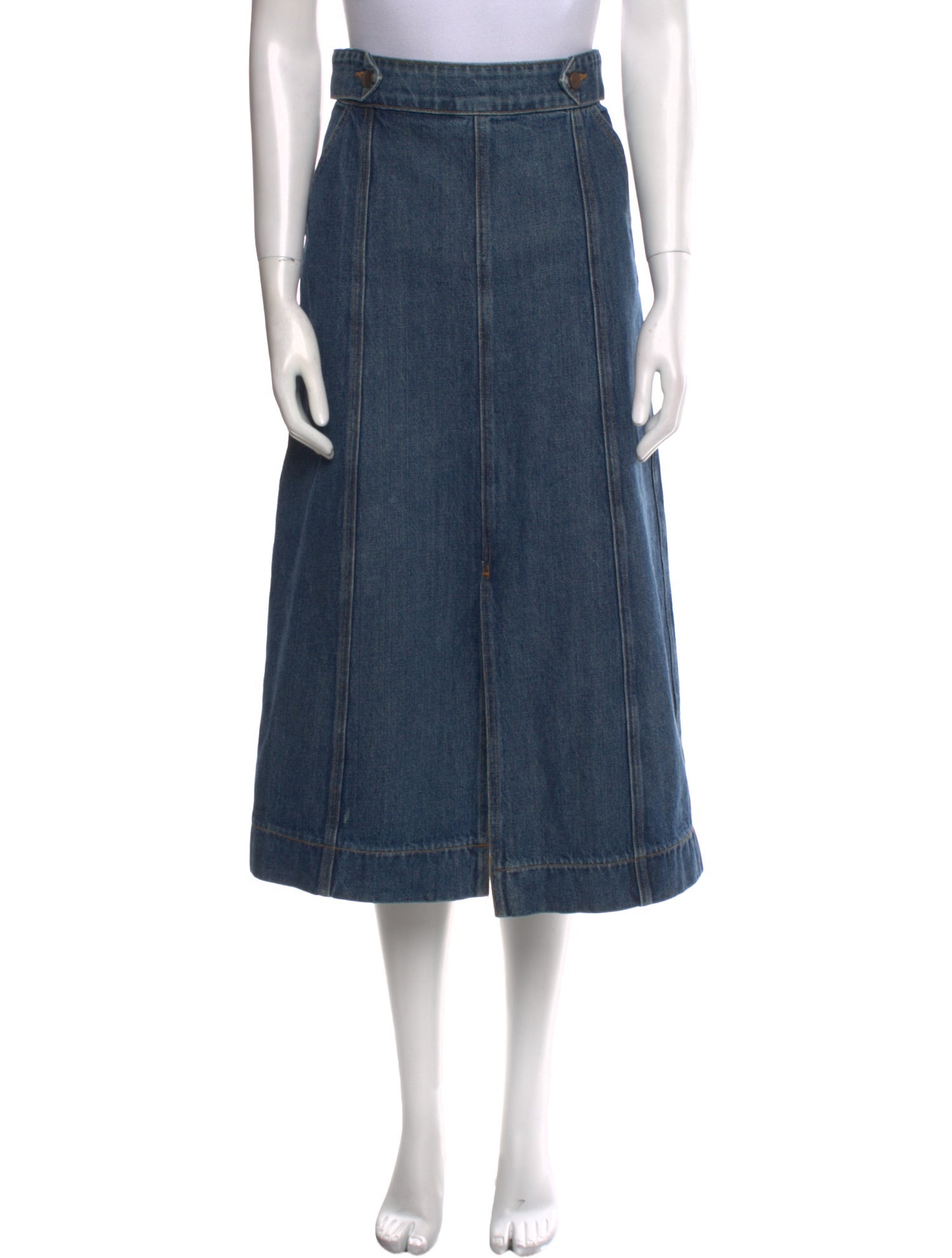 Goop G. Label Cutout Accent Midi Length Skirt