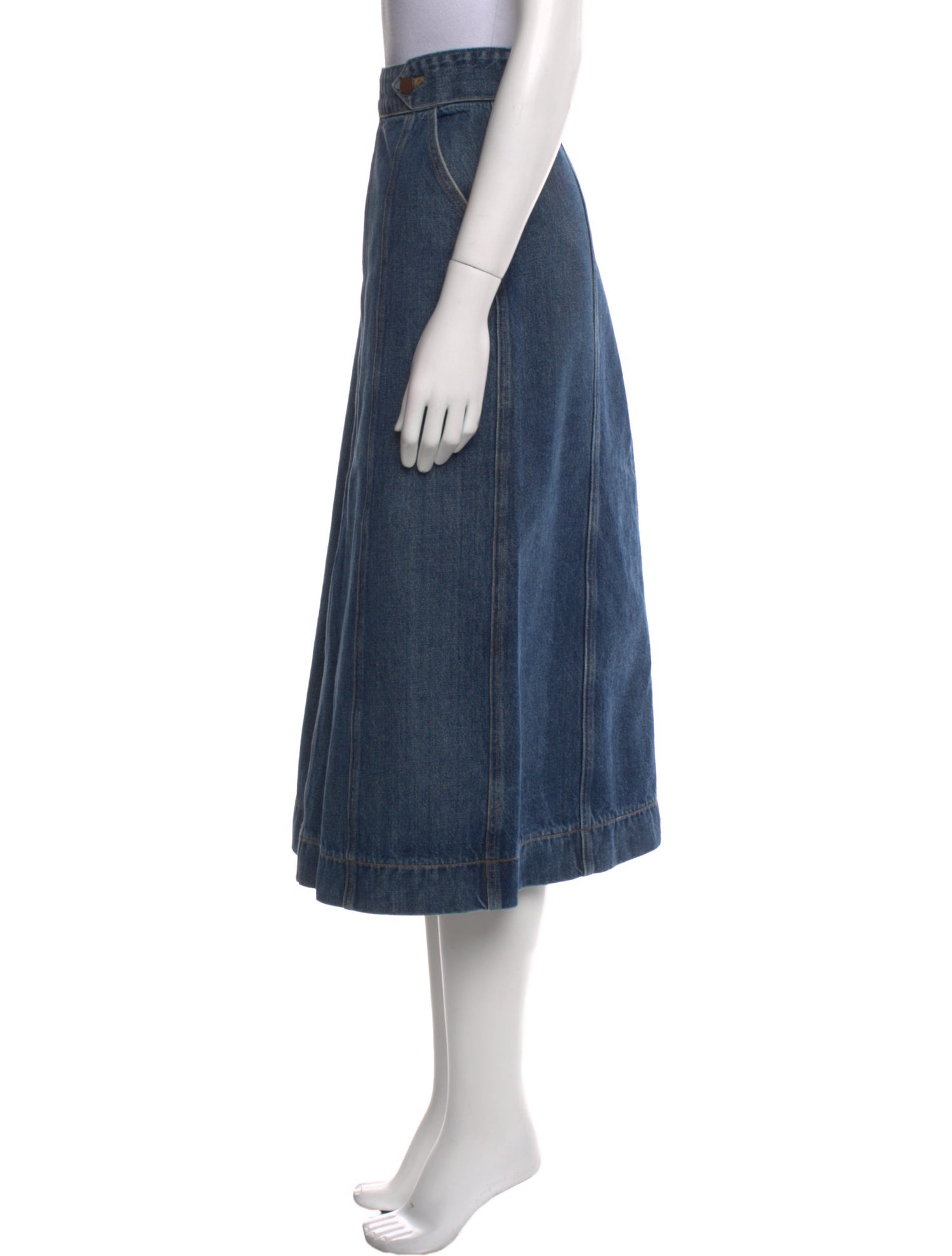 Goop G. Label Cutout Accent Midi Length Skirt