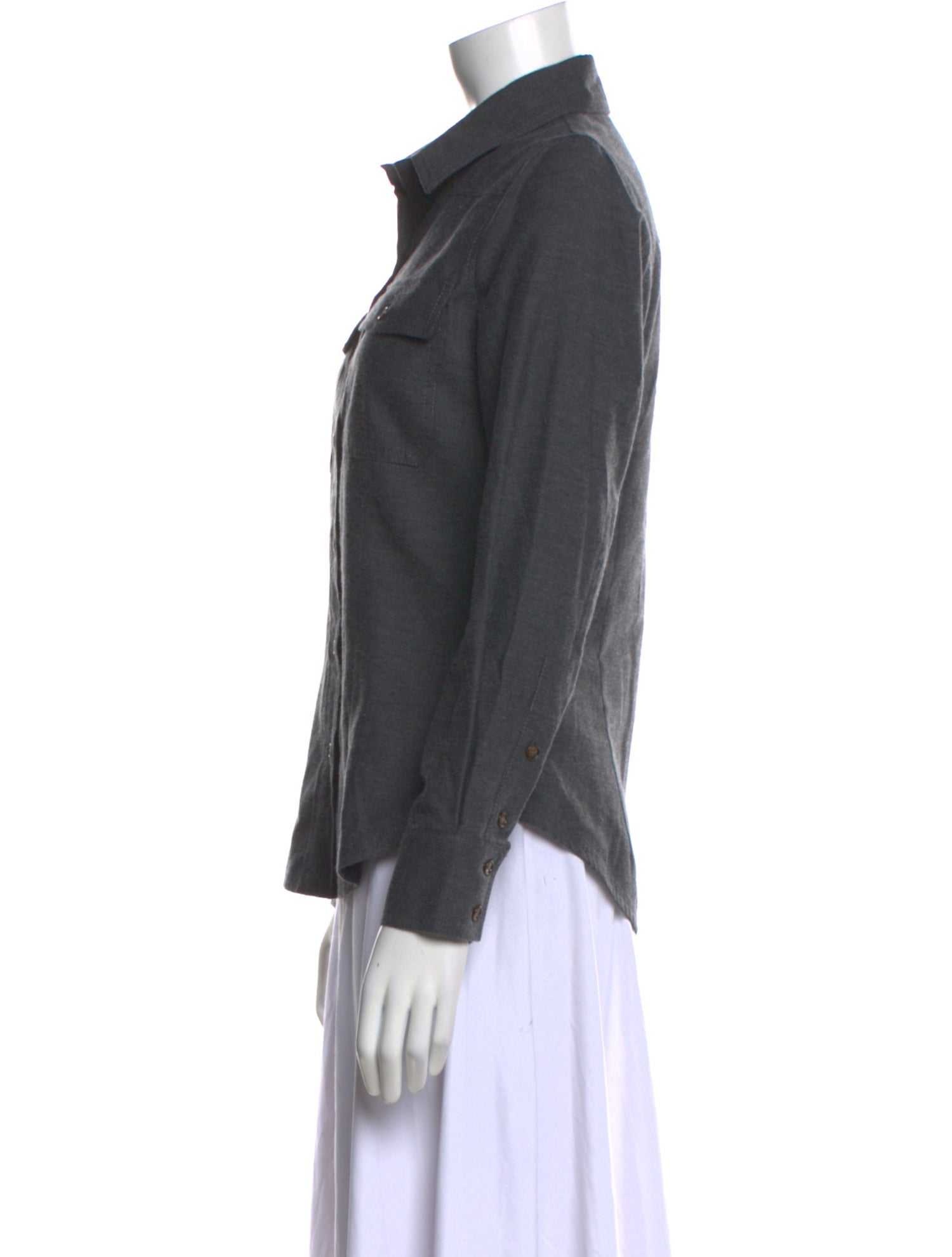 Goop G. Label Long Sleeve Button-Up Top