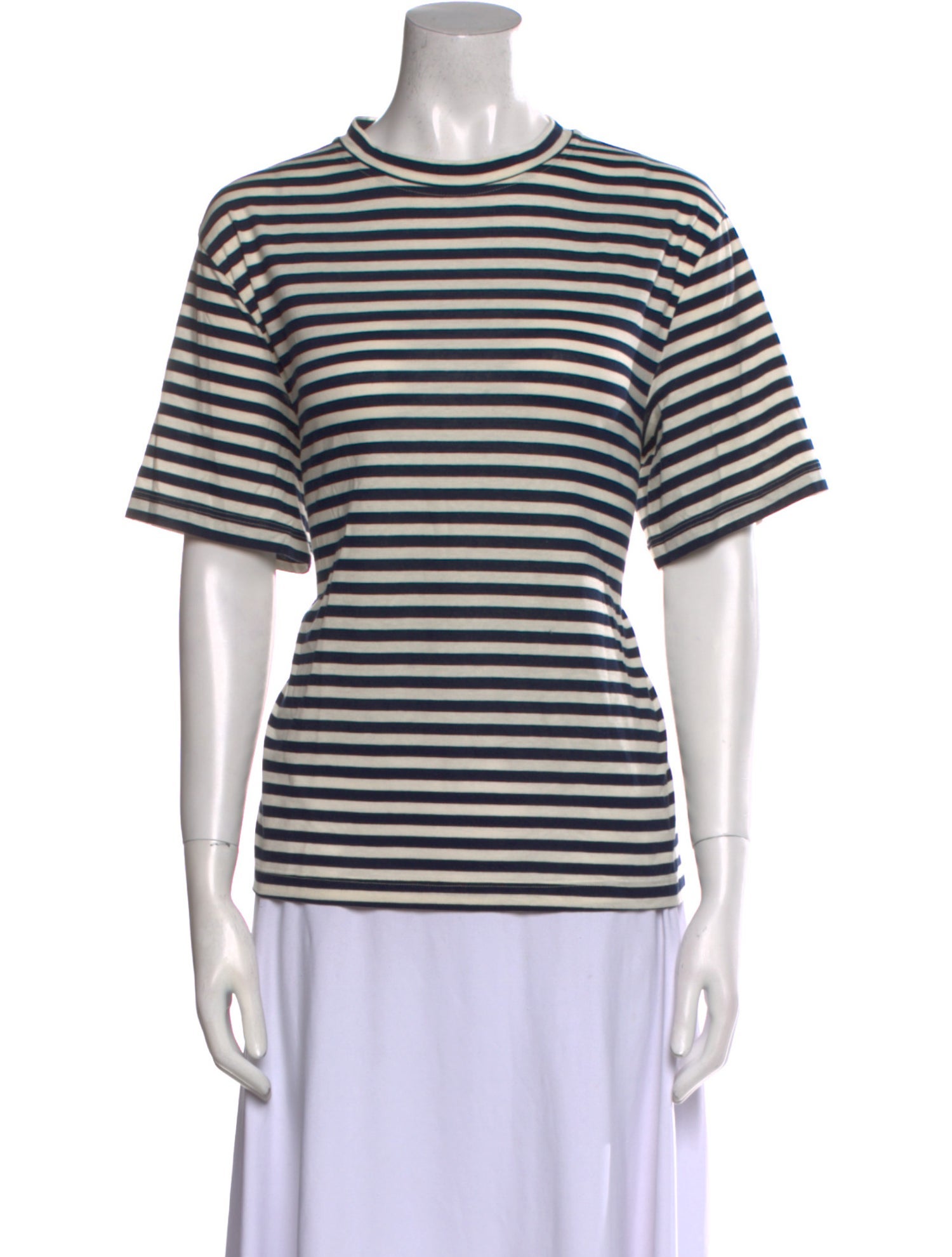 Goop G. Label Striped Crew Neck T-Shirt