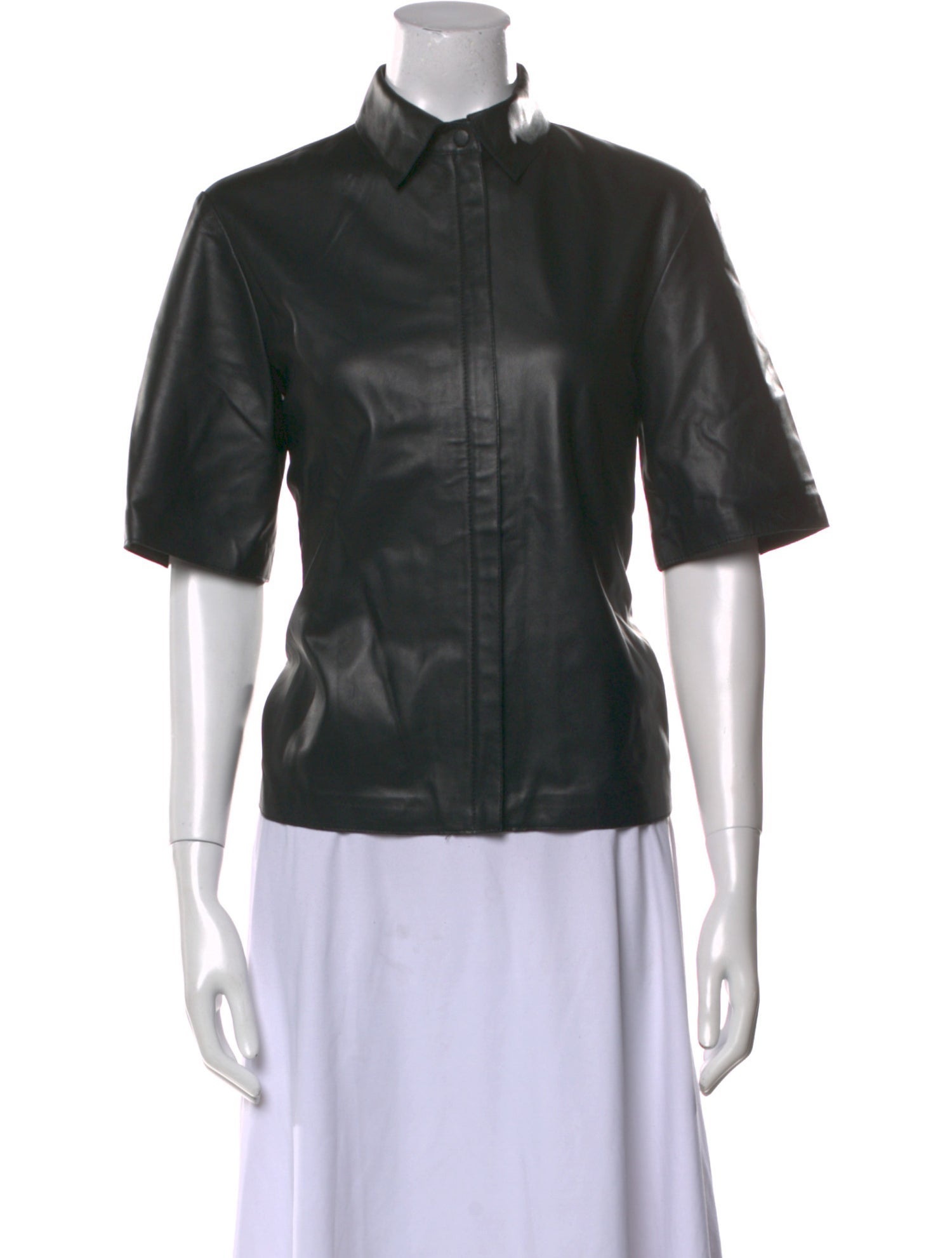 Goop G. Label Short Sleeve Button-Up Top