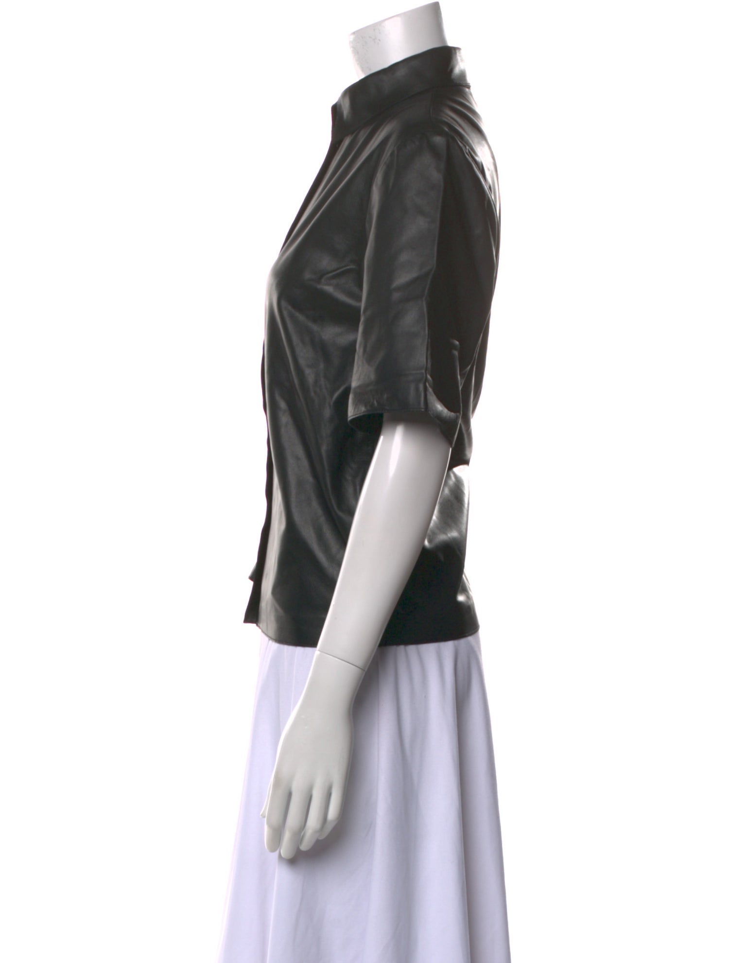 Goop G. Label Short Sleeve Button-Up Top