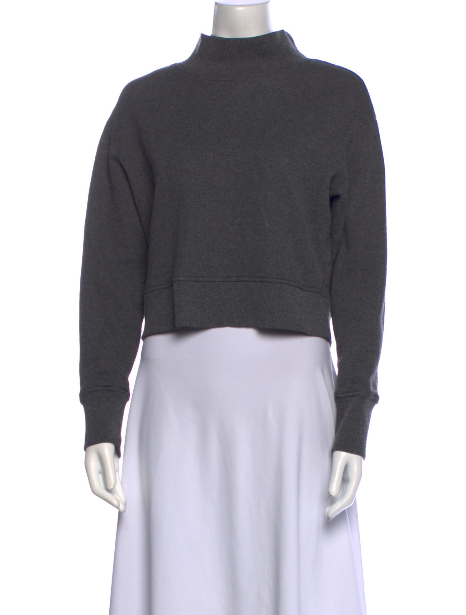 Goop G. Label Mock Neck Long Sleeve Sweatshirt