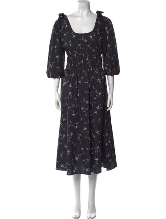 Goop G. Label Floral Print Long Dress