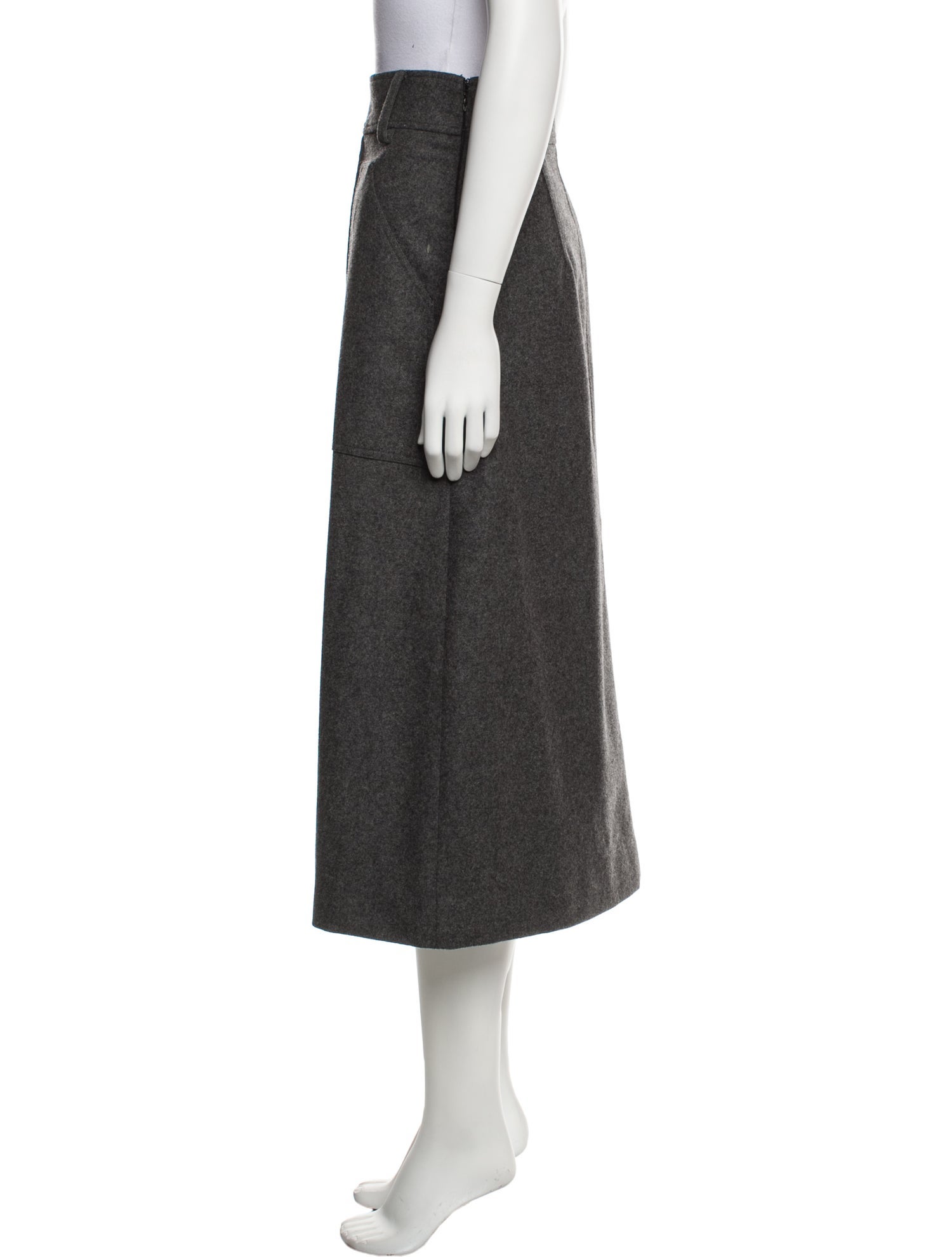 Goop G. Label Wool Midi Length Skirt