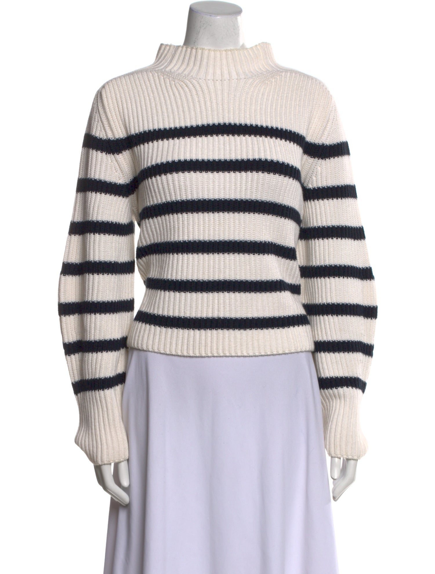 Goop G. Label Striped Turtleneck Sweater