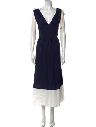 Goop G. Label V-Neck Long Dress