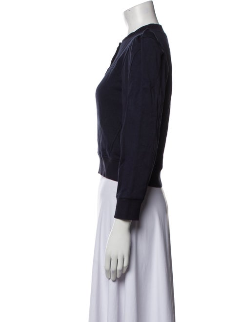 Goop G. Label Crew Neck Three-Quarter Sleeve Crop Top