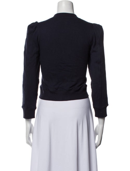 Goop G. Label Crew Neck Three-Quarter Sleeve Crop Top