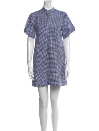 Goop G. Label Plaid Print Mini Dress