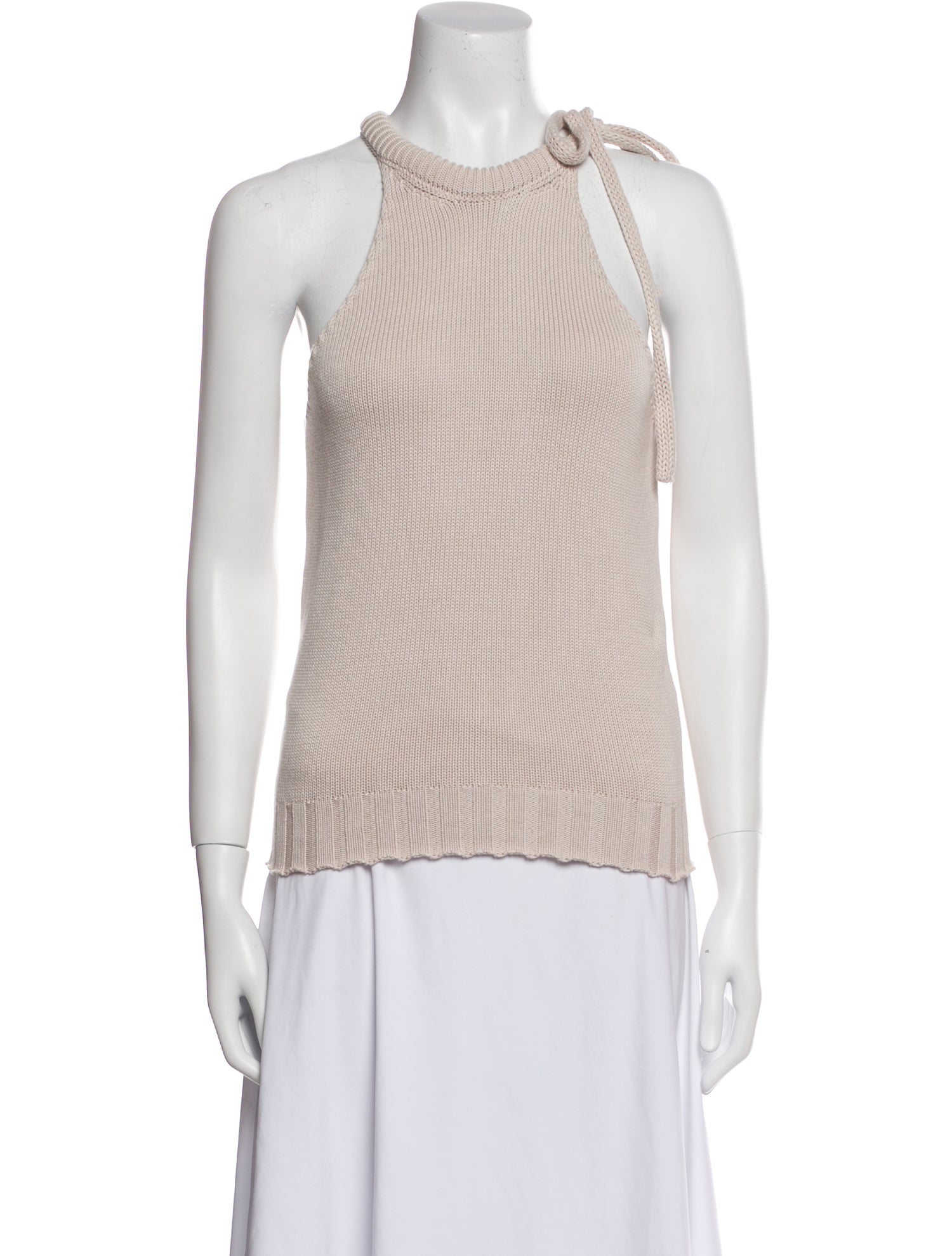 Goop G. Label Tie Neck Sleeveless Top