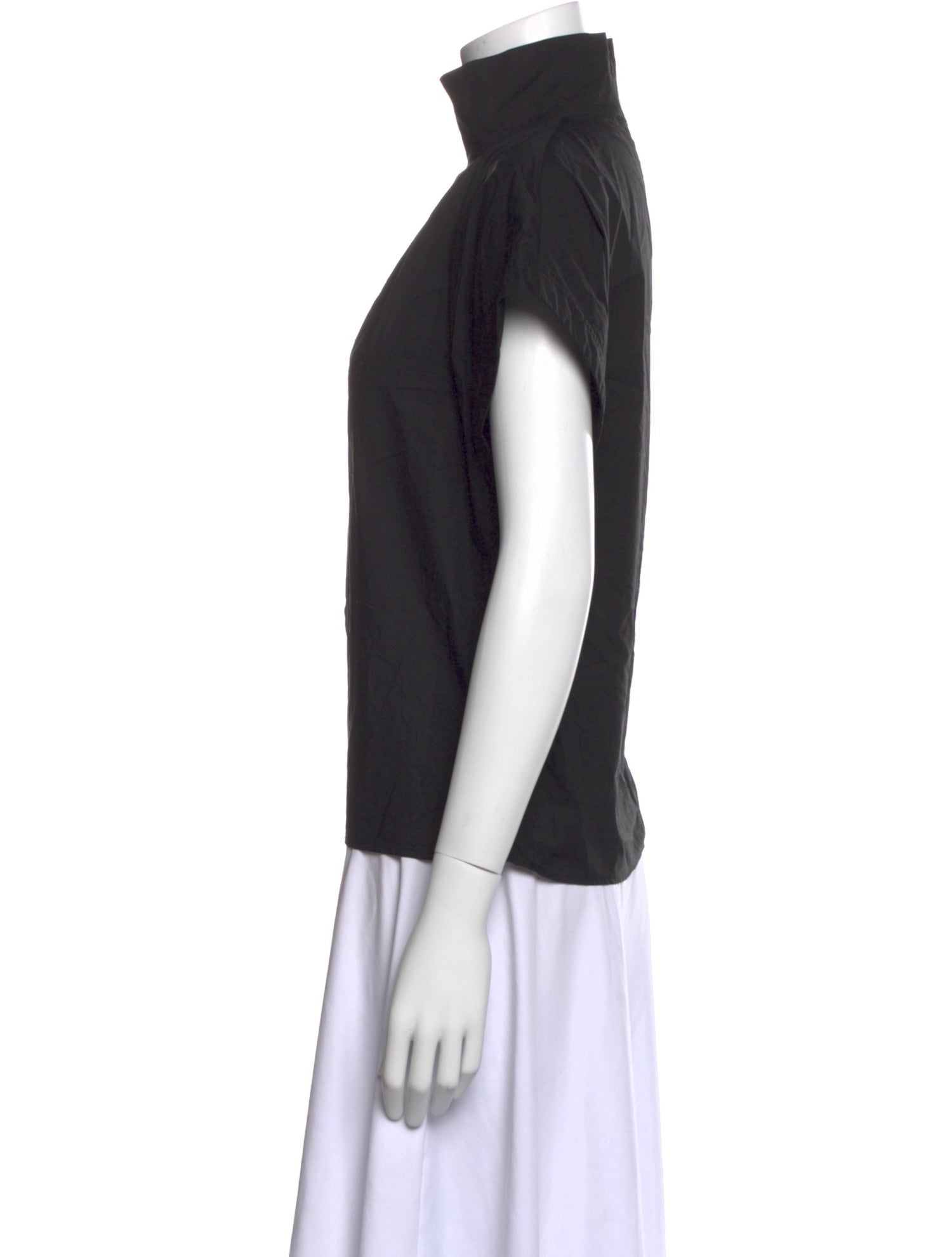 Goop G. Label Turtleneck Short Sleeve Top